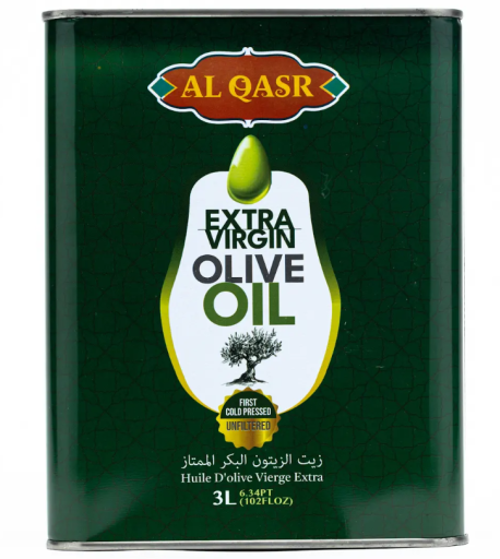 AL QASR EXTRA VIRGIN OLIVE OIL 3 LT X 4 TIN