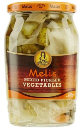 MELIS MIXED PICKLED VEGETABLES 720 ML X 12