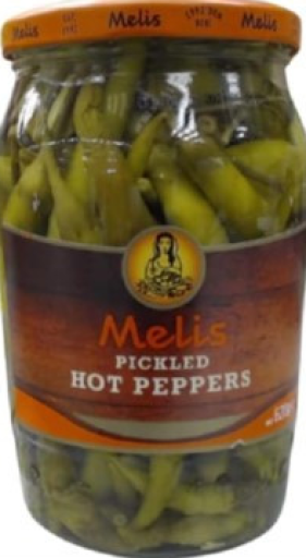 MELIS PICKLED HOT PEPPERS 720 ML X 12