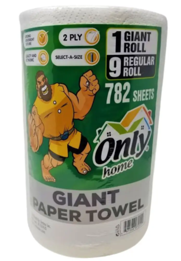 ONLY PAPER TOWEL GIANT ROLL X 6