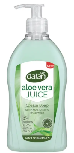 DALAN CREAM LIQUID HAND SOAP ALOE VERA JUICE 13.5 FL X 24