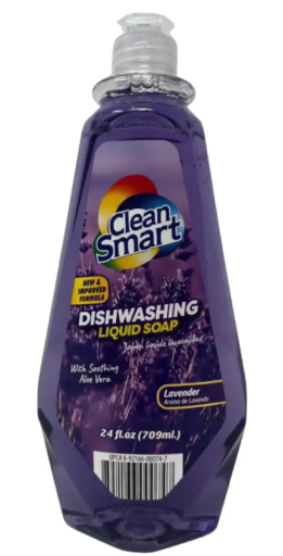 CLEAN SMART DISHWASHING LIQUID LAVENDER 24 FL OZ X 12