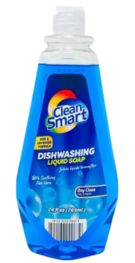 CLEAN SMART DISHWASHING LIQUID OXY CLEAN 24 FL OZ X 12