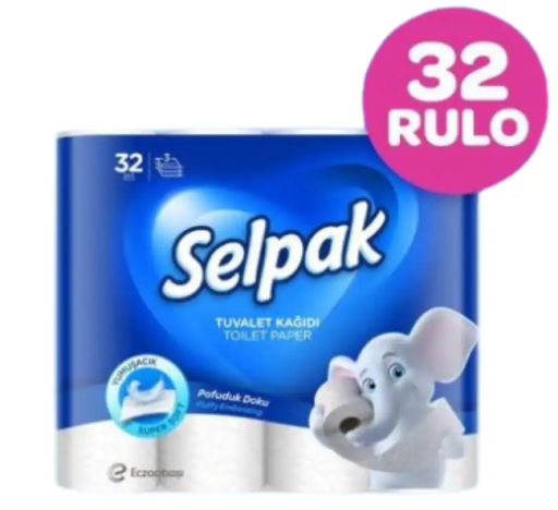 SELPAK TOILET PAPER 32 ROLLS X 3