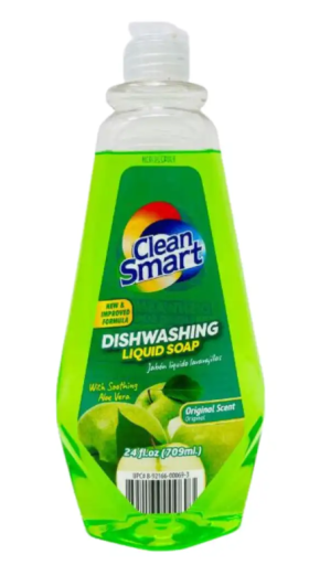 CLEAN SMART DISHWASHING LIQUID ORIGINAL 24 FL OZ X 12