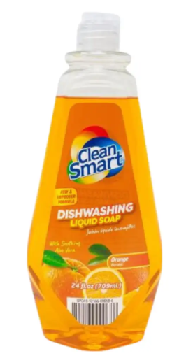 CLEAN SMART DISHWASHING LIQUID ORANGE 24 FL OZ X 12
