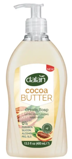 DALAN CREAM LIQUID HAND SOAP CACOA BUTTER 13.5 FL X 24