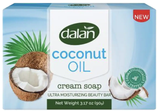 DALAN COCONUT OIL SOAP 3.2 OZ 3-PK X 24 PCS