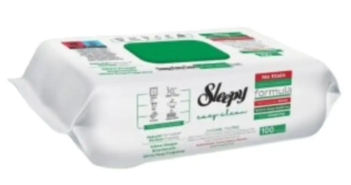 SLEEPY EASY CLEAN WHITE SOAP WET WIPES 100 X 6