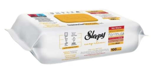 SLEEPY EASY CLEAN HERBAL SOAP WET WIPES 100 X 6