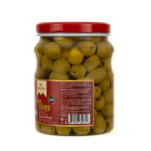 MARMIA PITTED GREEN OLIVES 700 GR X 6