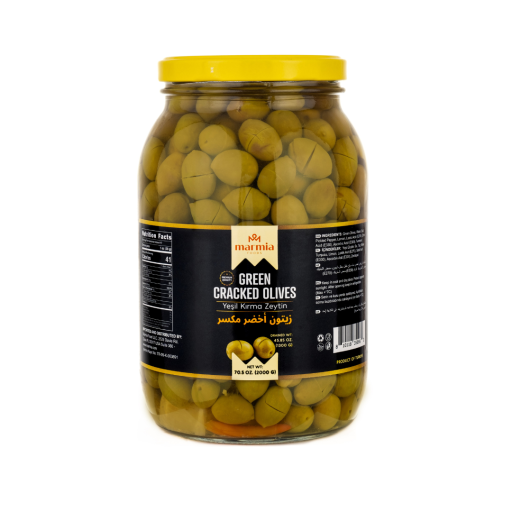 MARMIA GREEN CRACKED OLIVES 2000GR X 6
