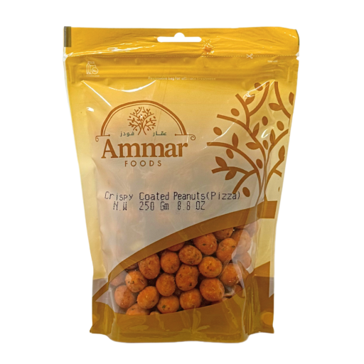 AMMAR COATED PEANUTS WITH PIZZA 250 GR X 10