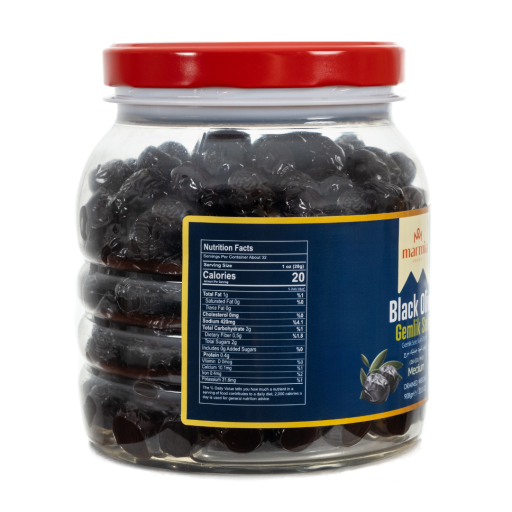 MARMIA GEMLIK BLACK OLIVES 261 - 320 CLB MEDIUM 2 LB X 6