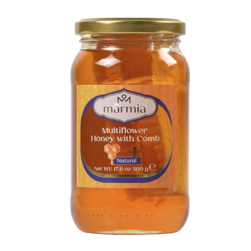 MARMIA MULTIFLOWER HONEY WITH COMB 500 GR X 12