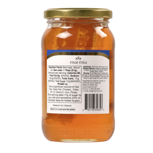 MARMIA MULTIFLOWER HONEY WITH COMB 500 GR X 12
