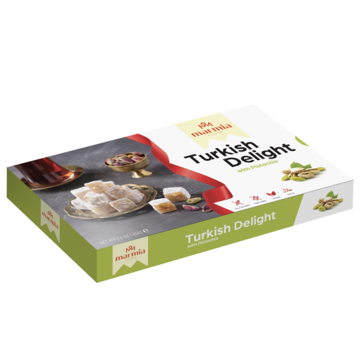 MARMIA FISTIKLI LOKUM (DOUBLE PISTACHIO TURKISH DELIGHT) 454 GR X 12 PCS