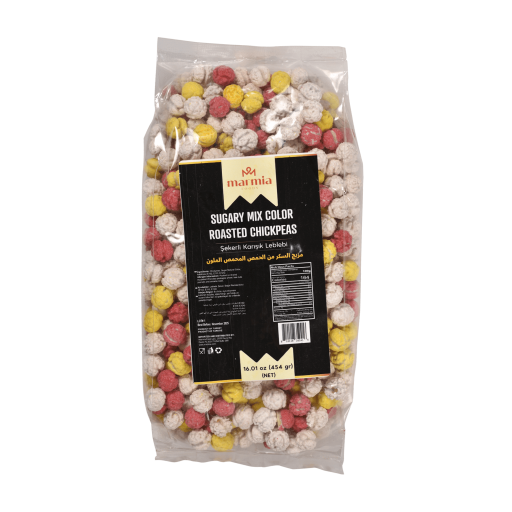 MARMIA SUGARY MIX COLOR ROASTED CHICKPEAS 1LB X 12