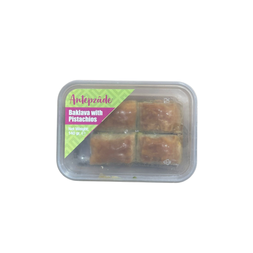 ANTEPZADE BAKLAVA PISTACHIOS (4 SLICES) 140 G X 20