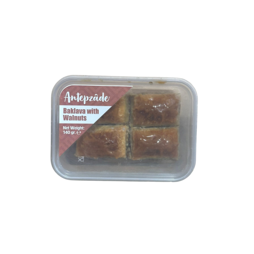 ANTEPZADE BAKLAVA DOUBLE WALNUTS (4 SLICES) 140 G X 20