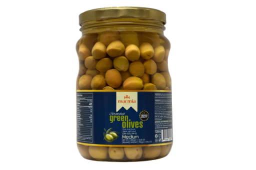 MARMIA SCRATCHED GREEN OLIVES GLASS 700 GR X 6