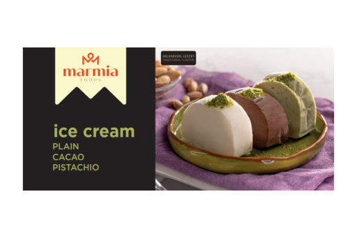 MARMIA ICE CREAM PLAIN & PISTACHIO & COCOA SLICED 500 GR X 9