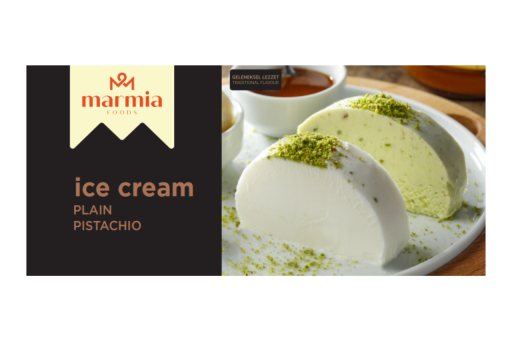 MARMIA ICE CREAM PLAIN & PISTACHIO SLICED 500G X 9