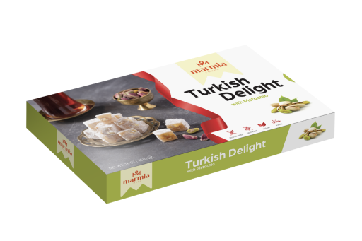 MARMIA FISTIKLI LOKUM (DOUBLE PISTACHIO TURKISH DELIGHT) 454 GR X 12 PCS