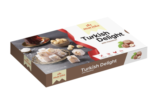 MARMIA TURKISH DELIGHT HAZELNUT 454 GR X 12 PCS