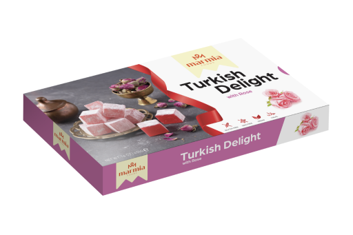 MARMIA TURKISH DELIGHT ROSE FLAVORED 454 GR X 12 PCS
